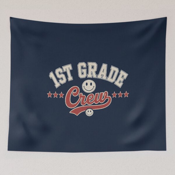 Item preview, Vintage Distressed 1st Grade Crew Retro Varsity Teacher T-Shirt designed and sold by FestivityFinds.