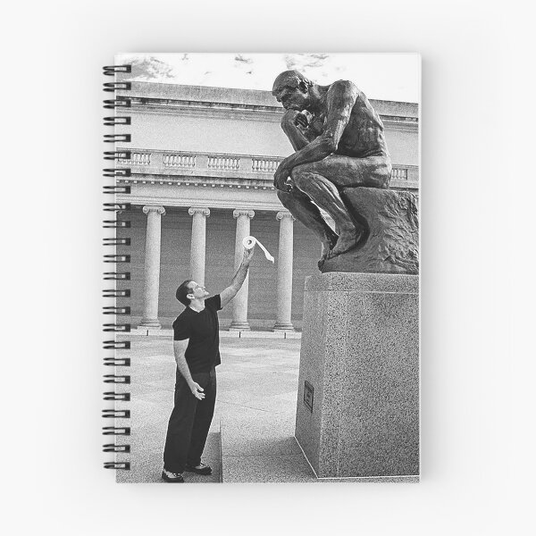 Item preview, The Thinker Statue Funny Museum Photo designed and sold by jeangodeman.