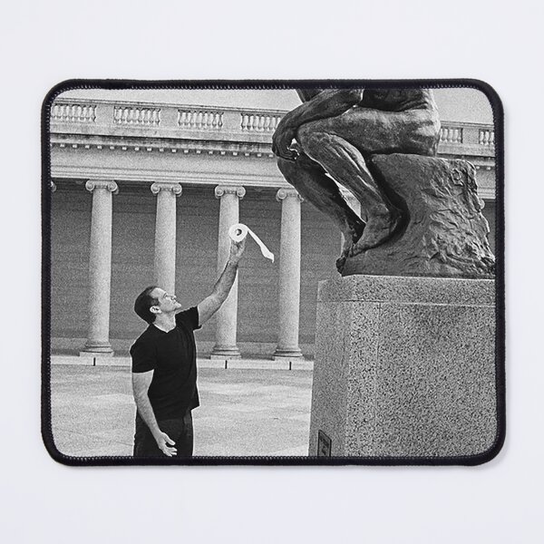 Item preview, The Thinker Statue Funny Museum Photo designed and sold by jeangodeman.