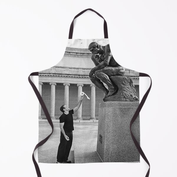 Item preview, The Thinker Statue Funny Museum Photo designed and sold by jeangodeman.