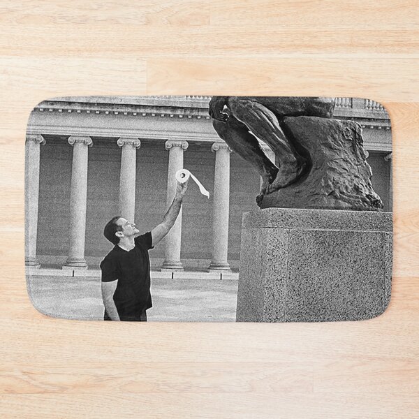 Item preview, The Thinker Statue Funny Museum Photo designed and sold by jeangodeman.