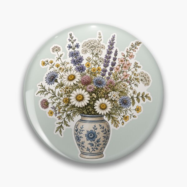 Item preview, Vintage Floral Vase designed and sold by NeoSakura.