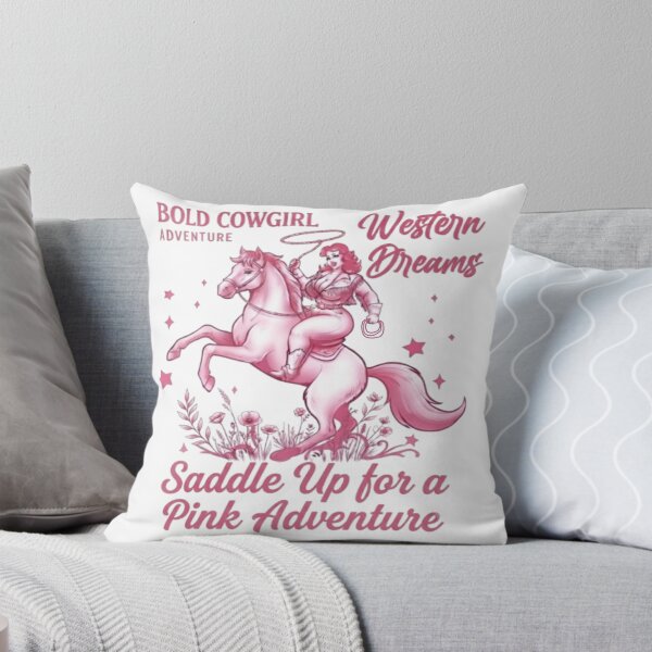 Item preview, Cowgirl on horseback in pink western style designed and sold by Ahmedsyde.