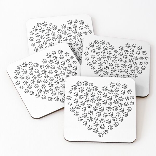 Item preview, Pet Love Heart Pattern Paw Prints designed and sold by GiaoCalonas.