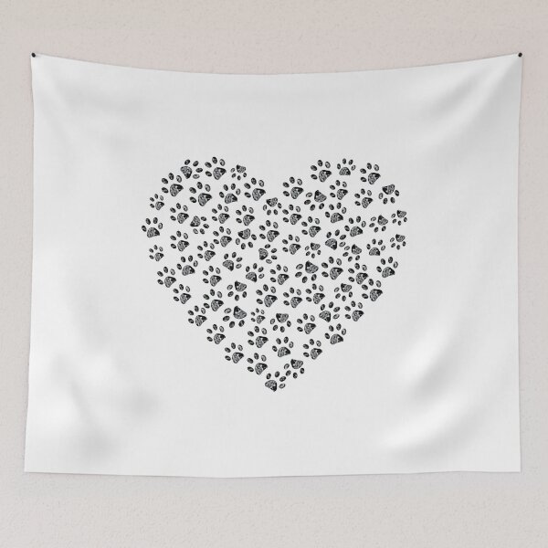 Item preview, Pet Love Heart Pattern Paw Prints designed and sold by GiaoCalonas.