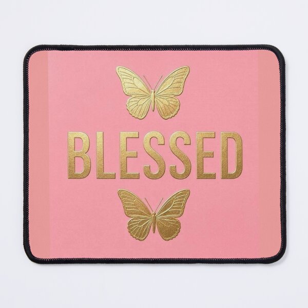Item preview, Matte Pink - Blessed & Butterflies designed and sold by DesignsByPrnces.