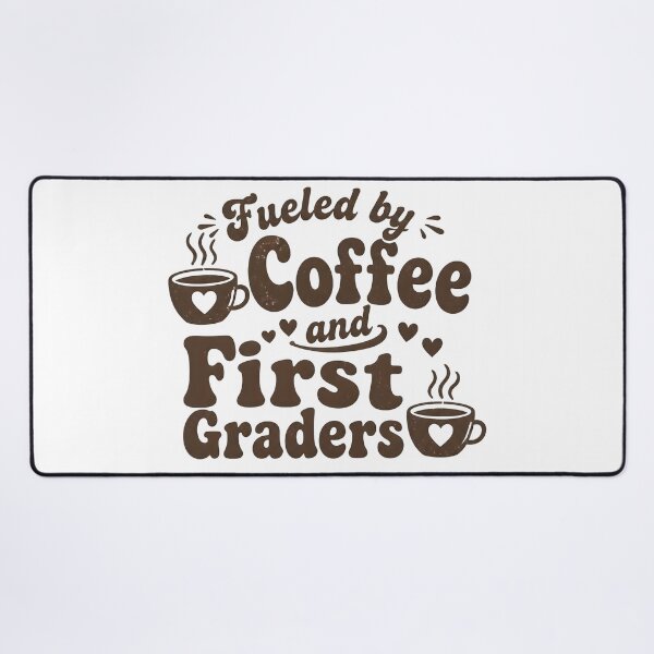 Item preview, Fueled By Coffee And First Graders Retro Distressed Teacher Coffee Mug designed and sold by FestivityFinds.