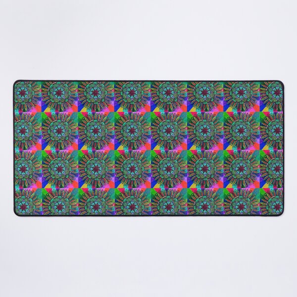 Item preview, Radiant Bloom Mandala – Rainbow Floral Meditation Art designed and sold by Selena.m.studio.