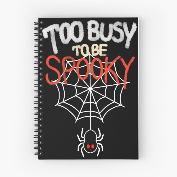 Item preview, Too Busy To Be Spooky Halloween Typography with Spider Web⁠ designed and sold by Teenidesign .