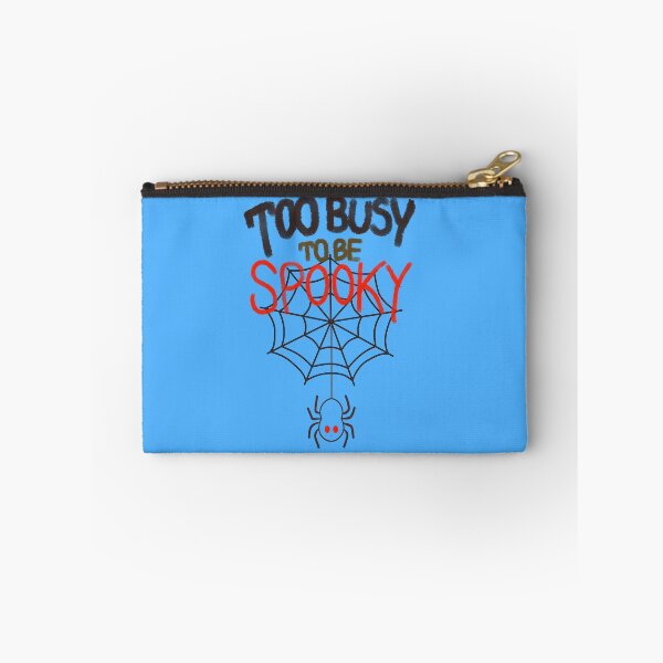 Item preview, Too Busy To Be Spooky Halloween Typography with Spider Web⁠ designed and sold by Teenidesign .