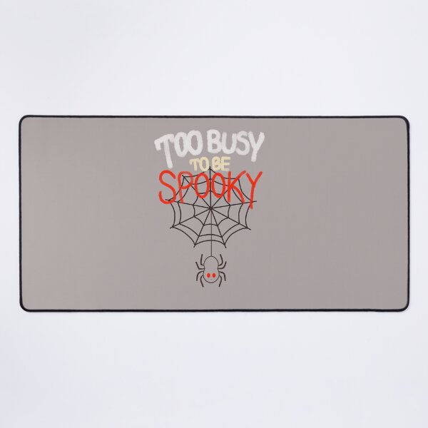 Item preview, Too Busy To Be Spooky Halloween Typography with Spider Web designed and sold by Teenidesign .