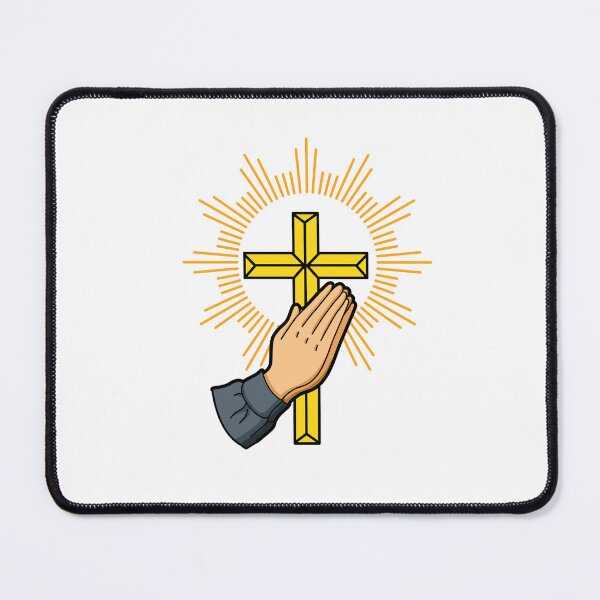 Item preview, Hand Holding A Cross Bordered By Light Rays designed and sold by Awarrie.