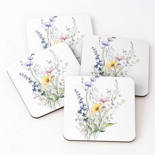 Item preview, Watercolor Wildflowers Aesthetic Floral Bouquet Painting designed and sold by KLSRAJ.