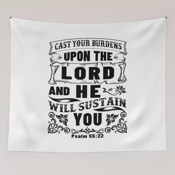 Item preview, Cast Your Burdens Upon The Lord And He Will Sustain You. designed and sold by Awarrie.