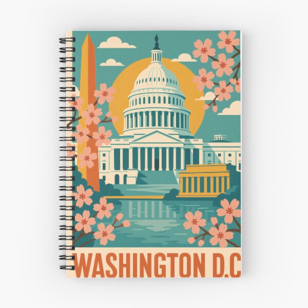 Item preview, Retro Pop Art Poster Illustration of Washington, D.C. | Bold U.S. Capital Print with Capitol Building, Washington Monument & National Mall | Vintage American Travel Wall Art Decor designed and sold by PaintedPixels01.