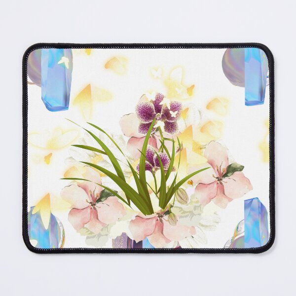 Item preview, Iridescent Crystal Floral Bouquet with Gold Butterflies designed and sold by Extremeallie.