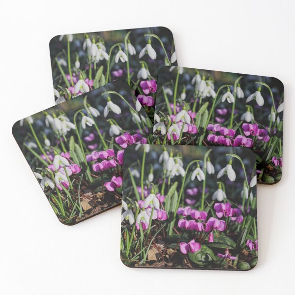 Item preview, Beautiful Snowdrops and Cyclamen Flowers in Spring designed and sold by sheryllcreators.
