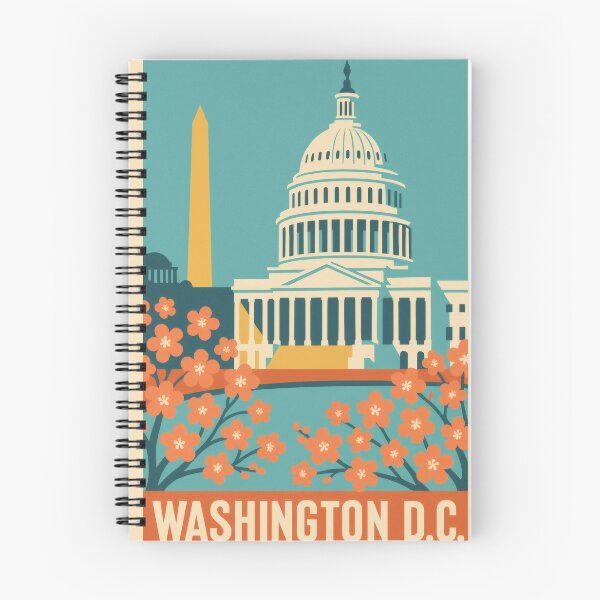 Item preview, Retro Pop Art Poster Illustration of Washington, D.C. | Bold U.S. Capital Print with Capitol Building, Washington Monument & National Mall | Vintage American Travel Wall Art Decor designed and sold by PaintedPixels01.