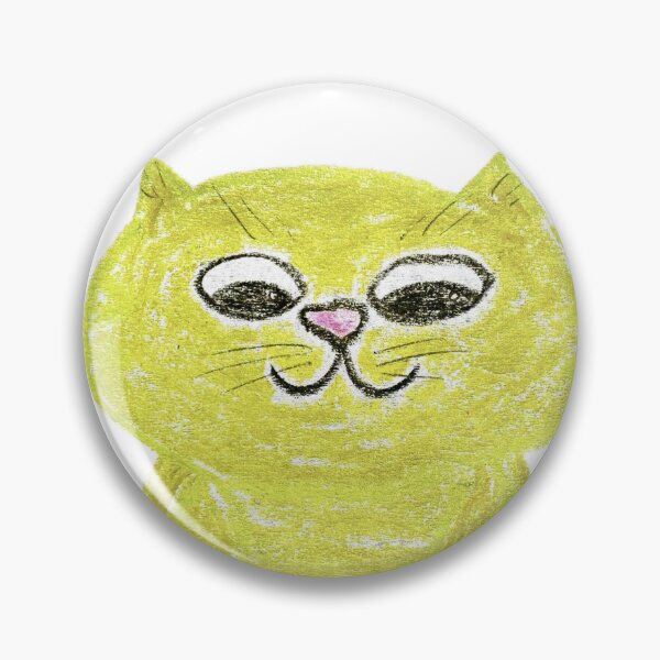 Item preview, Cute Ginger Cat Peeking Down Crayon Art designed and sold by MagicYana.