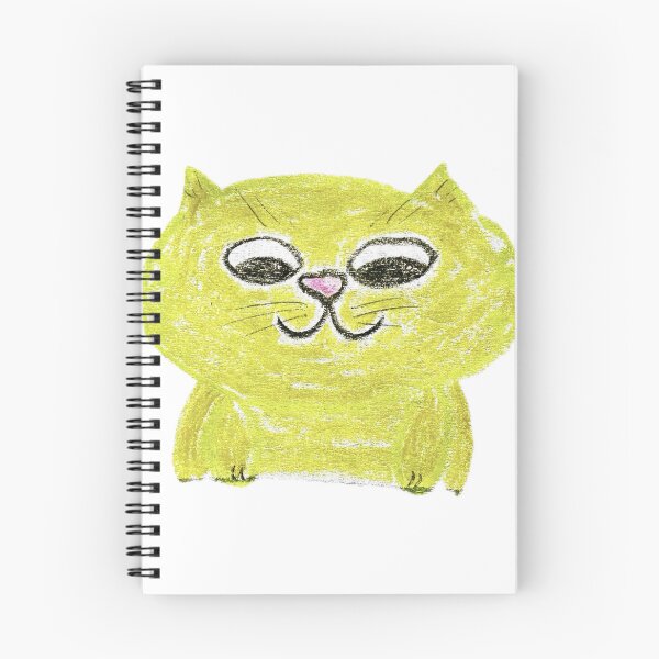 Item preview, Cute Ginger Cat Peeking Down Crayon Art designed and sold by MagicYana.