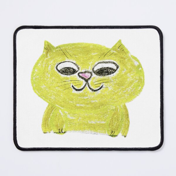 Item preview, Cute Ginger Cat Peeking Down Crayon Art designed and sold by MagicYana.