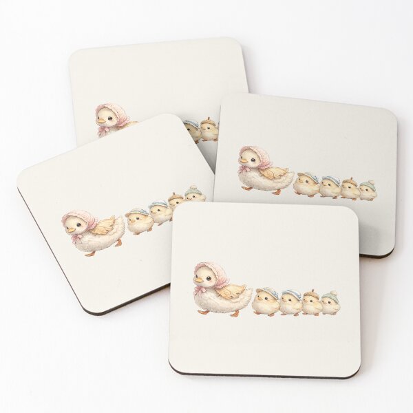 Item preview, Kawaii Duck Family Watercolor Cute Mama Duck and Ducklings Chibi Illustration designed and sold by MagicMakerPh.