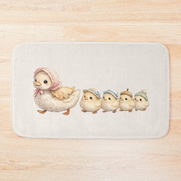 Item preview, Kawaii Duck Family Watercolor Cute Mama Duck and Ducklings Chibi Illustration designed and sold by MagicMakerPh.