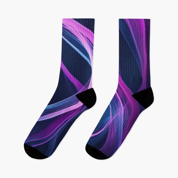 Item preview, Purple Blue Flowing Ribbons designed and sold by Harmonic_Layers.