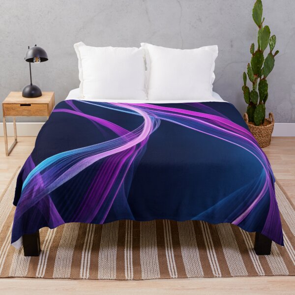 Item preview, Purple Blue Flowing Ribbons designed and sold by Harmonic_Layers.