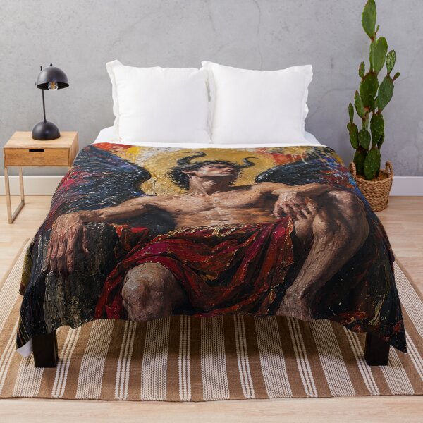 Item preview, Lucifer Fallen angel painting. designed and sold by GalleryKauffeld.