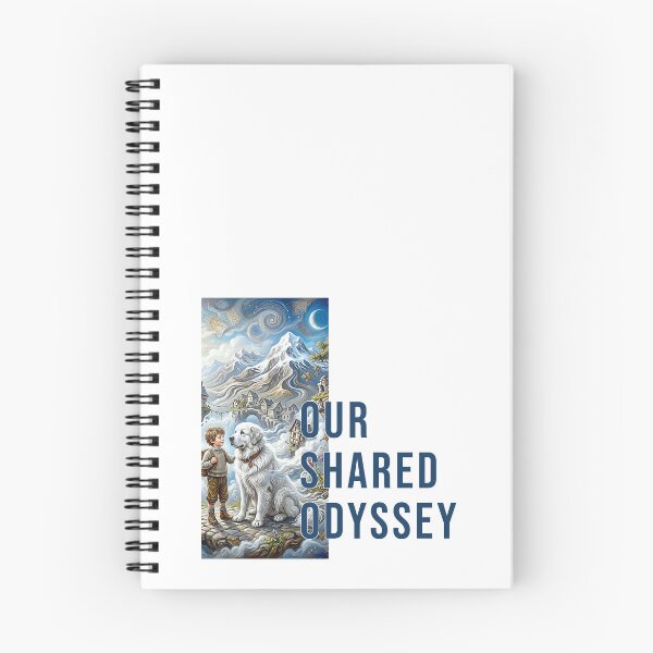 Item preview, Our Shared Odyssey Fantasy Boy and Giant Dog Art designed and sold by rich-moda.