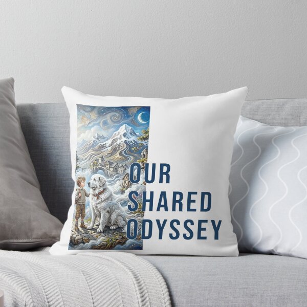 Item preview, Our Shared Odyssey Fantasy Boy and Giant Dog Art designed and sold by rich-moda.
