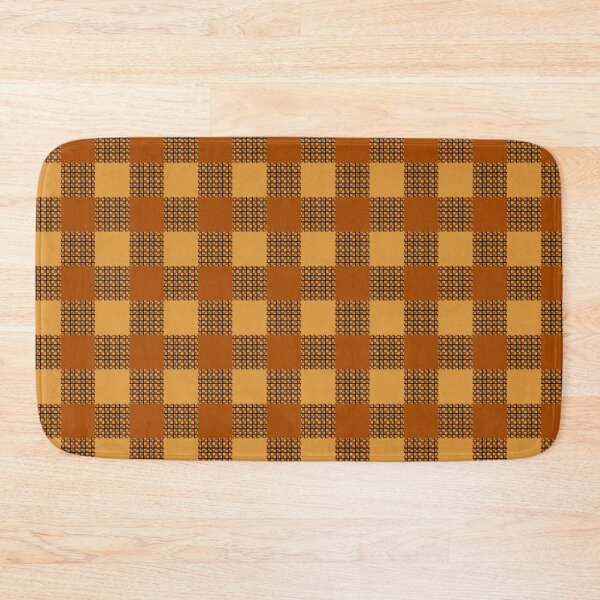 Item preview, Classic Orange and Brown Buffalo Plaid Seamless Pattern designed and sold by VOYID ART STUDIO.