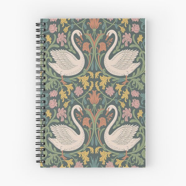 Item preview, William Morris Art Nouveau Swan Pattern | Vintage Botanical Seamless Wallpaper & Textile Design designed and sold by Tamas Das.