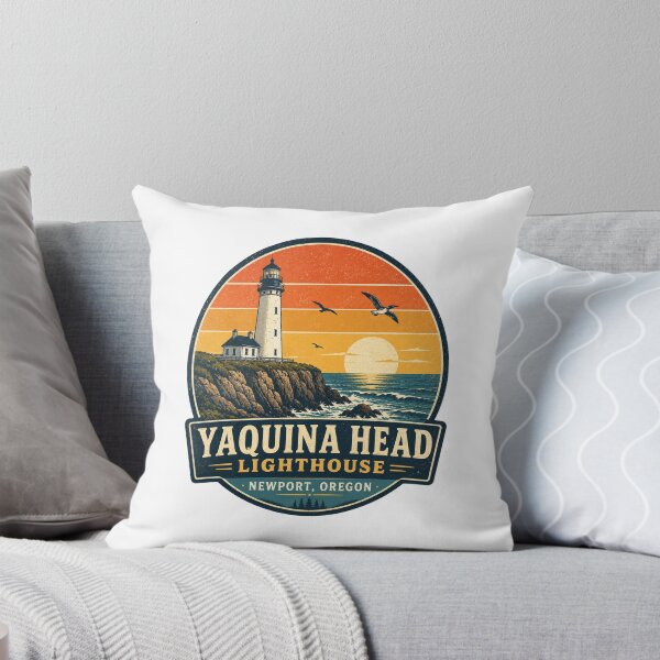Item preview, Yaquina Head Lighthouse Newport Oregon Retro Coastal Travel Shirt | Vintage Pacific Coast Lighthouse Design designed and sold by Globalcitytees.