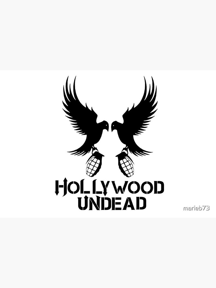 Hollywood Undead Logo Birds Pomegranate Greeting Card By Marieb73 Redbubble