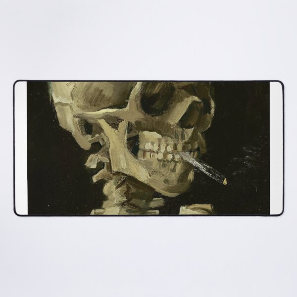 Item preview, Van Gogh Skeleton Smoking Cigarette Painting  designed and sold by colinterrell.