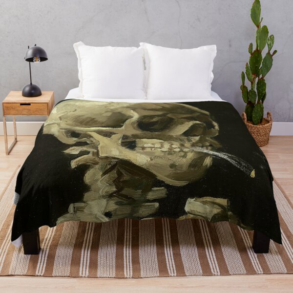 Item preview, Van Gogh Skeleton Smoking Cigarette Painting designed and sold by colinterrell.