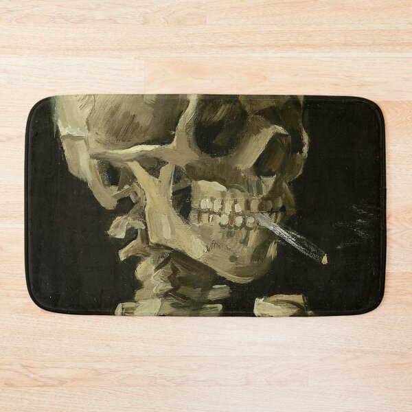 Item preview, Van Gogh Skeleton Smoking Cigarette Painting  designed and sold by colinterrell.