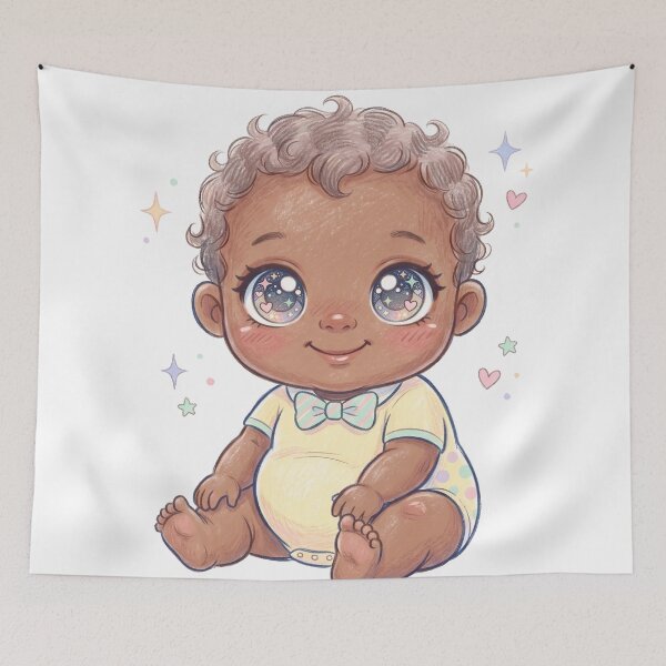 Item preview, Cute Chubby Baby Boy Pastel Sticker designed and sold by dulcemaribella.