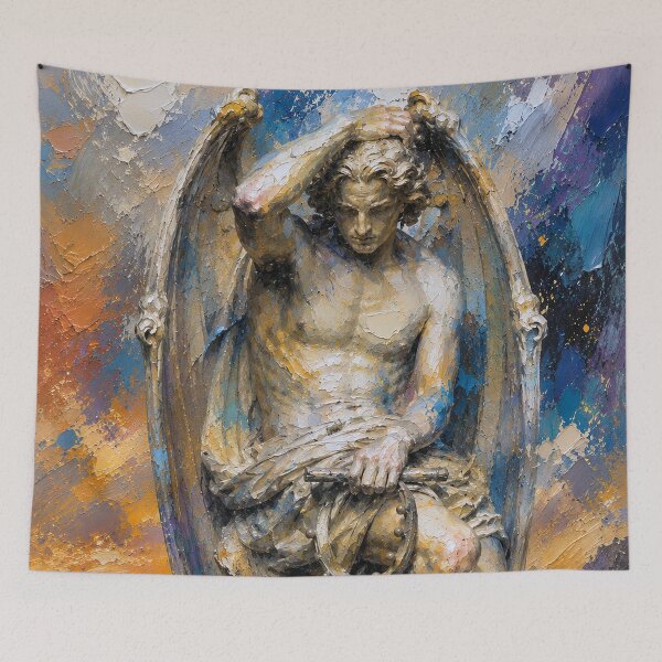 Item preview,  Fallen angel Lucifer painting. designed and sold by GalleryKauffeld.