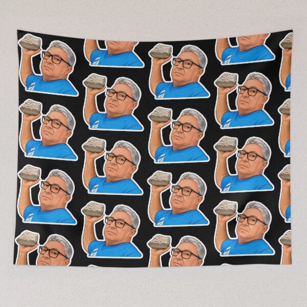 Item preview, Rock Throw Meme Cartoon Sticker | Funny Reaction Meme | Viral Meme Sticker designed and sold by nishaaa2111.