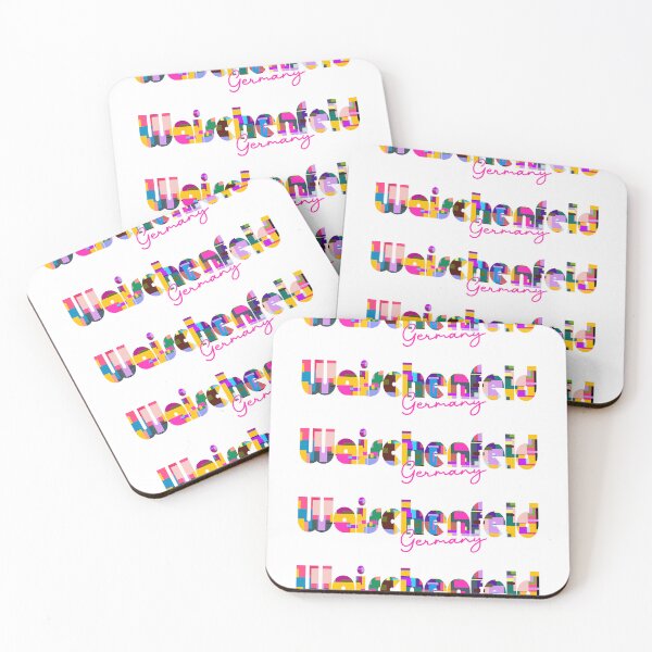 Item preview, Waischenfeld, Germany, Vibrant Abstract City Typography Art designed and sold by Wanderful-roads.