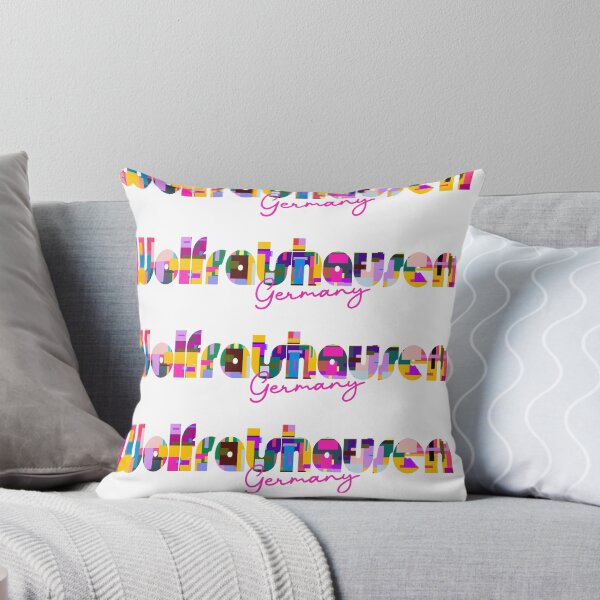 Item preview, Wolfratshausen, Germany, Vibrant Abstract City Typography Art designed and sold by Wanderful-roads.