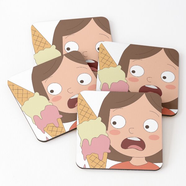 Item preview, Ice Cream Disaster - Funny Shocked Cartoon Girl designed and sold by TatinkaArtskill.
