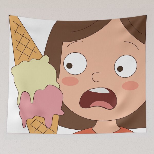 Item preview, Ice Cream Disaster - Funny Shocked Cartoon Girl designed and sold by TatinkaArtskill.