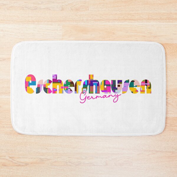 Item preview, Eschershausen, Germany, Vibrant Abstract City Typography Art designed and sold by Wanderful-roads.