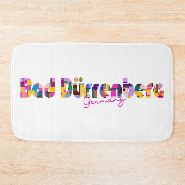 Item preview, Bad Dürrenberg, Germany, Vibrant Abstract City Typography Art designed and sold by Wanderful-roads.
