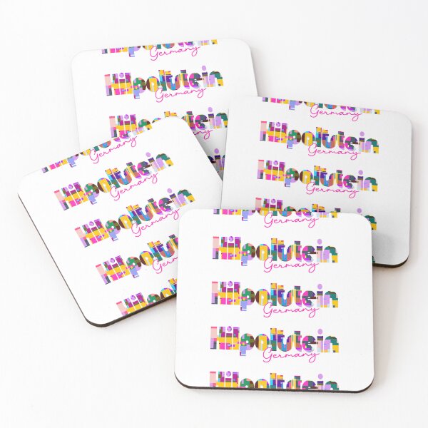 Item preview, Hilpoltstein, Germany, Vibrant Abstract City Typography Art designed and sold by Wanderful-roads.