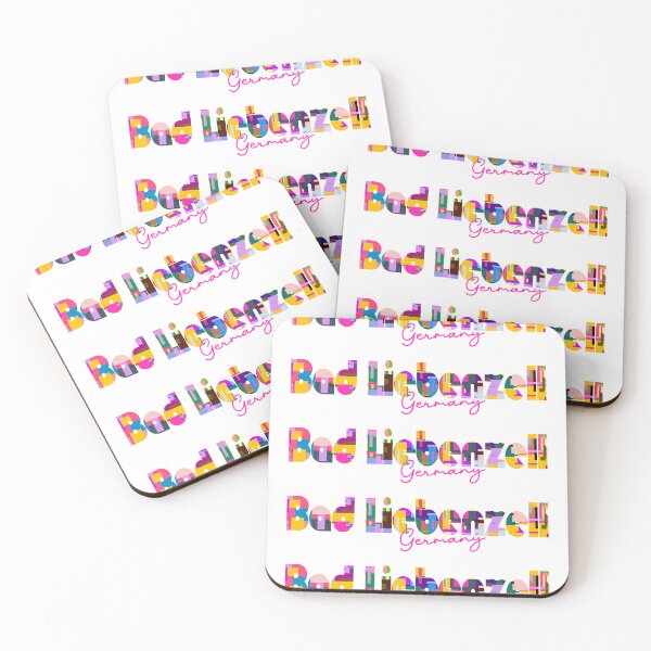 Item preview, Bad Liebenzell, Germany, Vibrant Abstract City Typography Art designed and sold by Wanderful-roads.